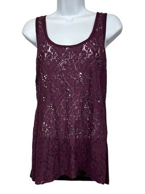 Vanity lacy tank top size XL